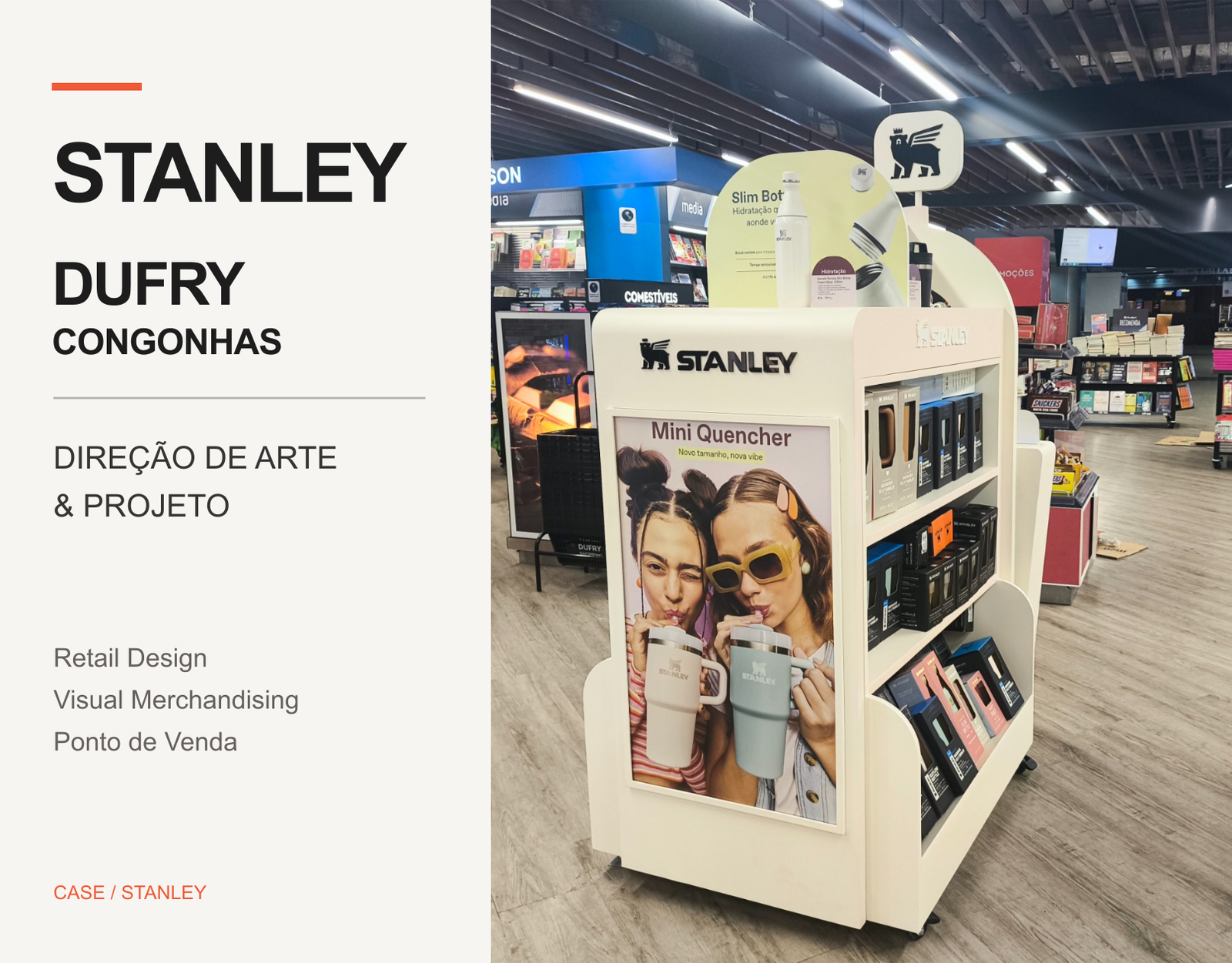 Display Stanley na Dufry do Aeroporto de Congonhas